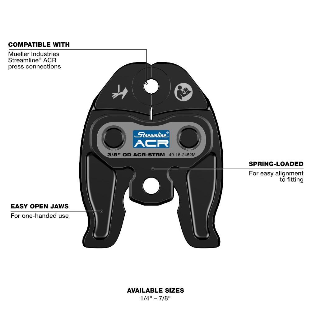5/8 STREAMLINE ACR PJ F/ M12 FORCE 