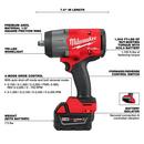 18V Lithium-Ion Brushless Cordless High Torque 1/2 in. Impact Wrench with Friction Ring & Grease Gun Combo Kit 