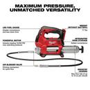 18V Lithium-Ion Brushless Cordless High Torque 1/2 in. Impact Wrench with Friction Ring & Grease Gun Combo Kit 