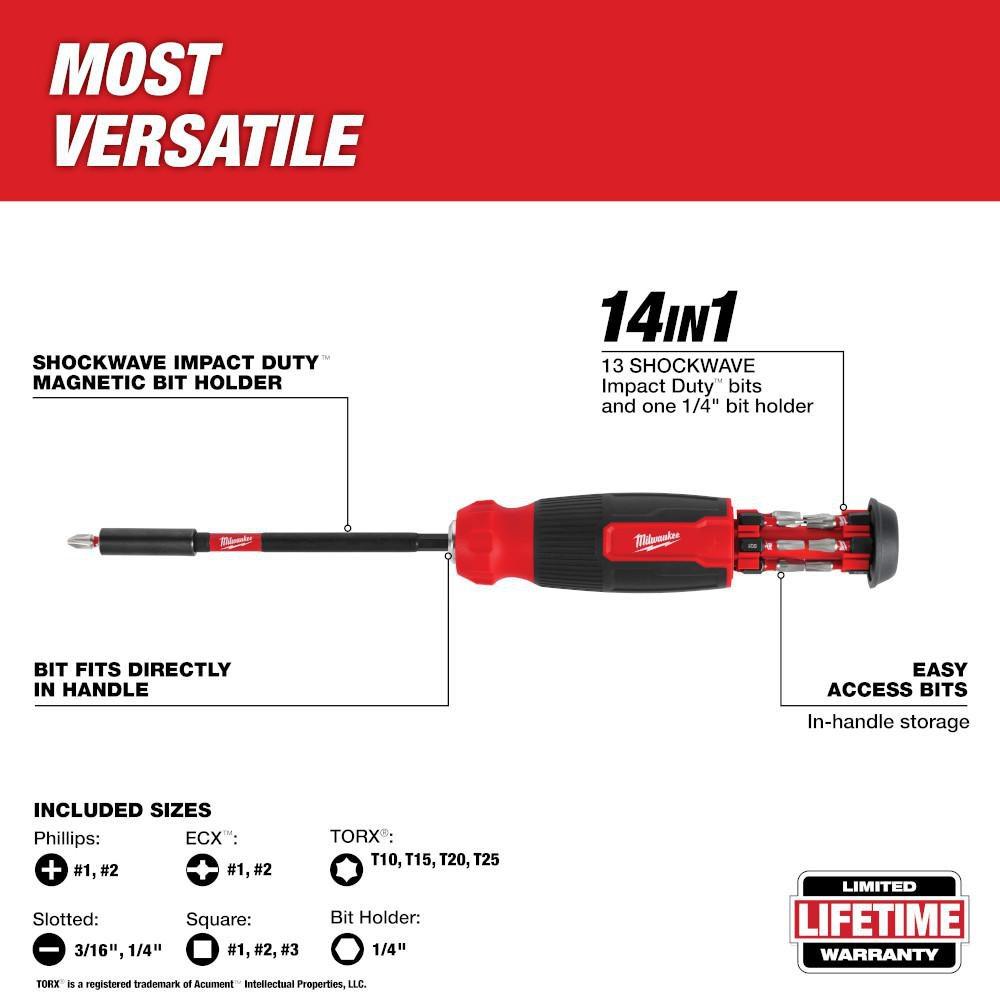 *CVR* 14-IN-1 MULTI-BIT SCREWDRIVER 