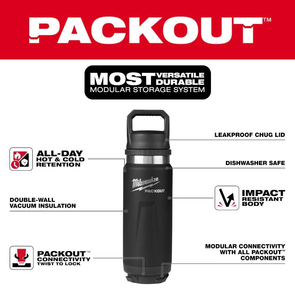 24 oz. PACKOUT Insulated Tumbler in Black 