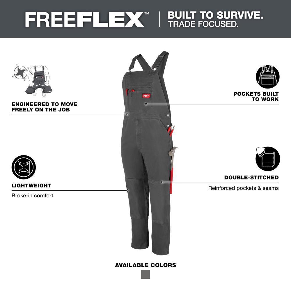 *CVR* FREEFLEX UNLINED BIB OVERALLS 