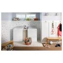 27 in. 4.3 cu. ft. Top Load Washer with Agitator in Matte Silver/White 
