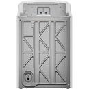 27 in. 4.3 cu. ft. Top Load Washer with Agitator in Matte Silver/White 