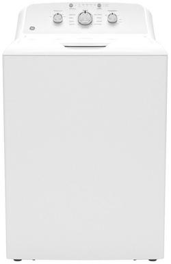 27 in. 4.3 cu. ft. Top Load Washer with Agitator in Matte Silver/White
