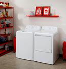 27"W 4.0 cu. Ft. Electric Top Load Washer with Stainless Basket, Cold Plus, and Water Level Control in White 