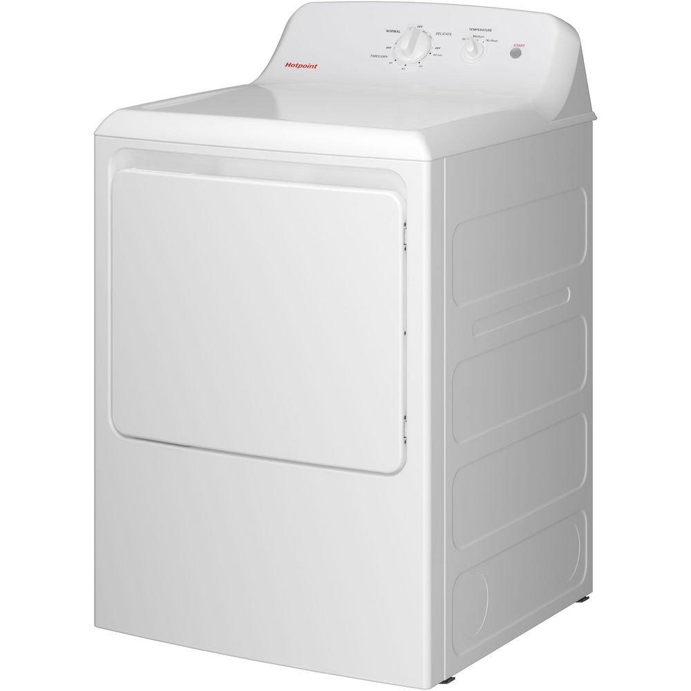 6.2 cu. ft. Electric Dryer in White 