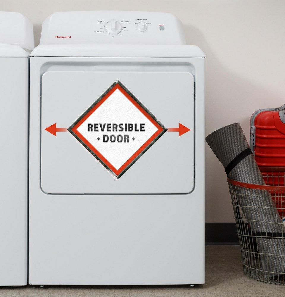 6.2 cu. ft. Electric Dryer in White 