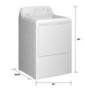 6.2 cu. ft. Electric Dryer in White 