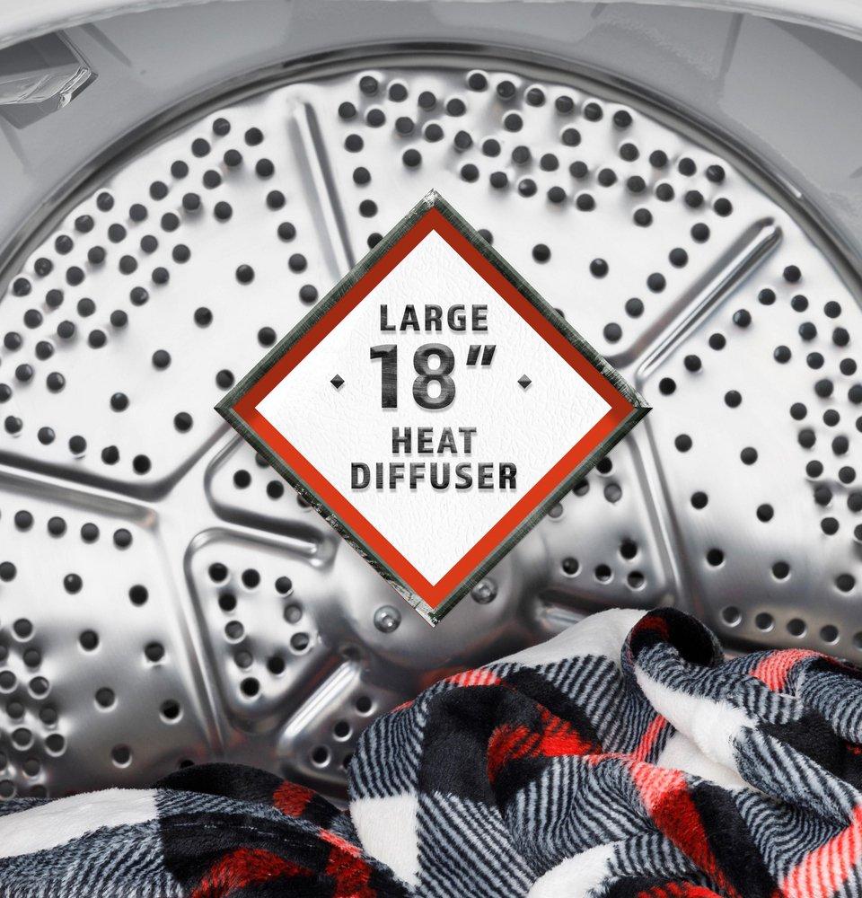 6.2 cu. ft. Gas Dryer in White 