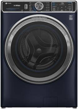 28 in. 5.3 cu. ft. Smart Front Load Washer in Sapphire Blue