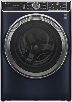 28 in. 5.3 cu. ft. Smart Front Load Washer in Sapphire Blue