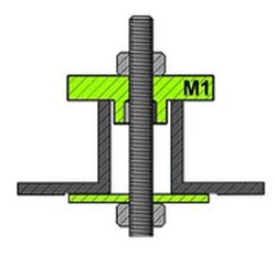 Concentric Open-Web Steel Joist Hanger with 3/8 in. Threaded Hole