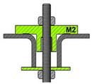 Concentric Open-Web Steel Joist Hanger with 1/2 in. Threaded Hole
