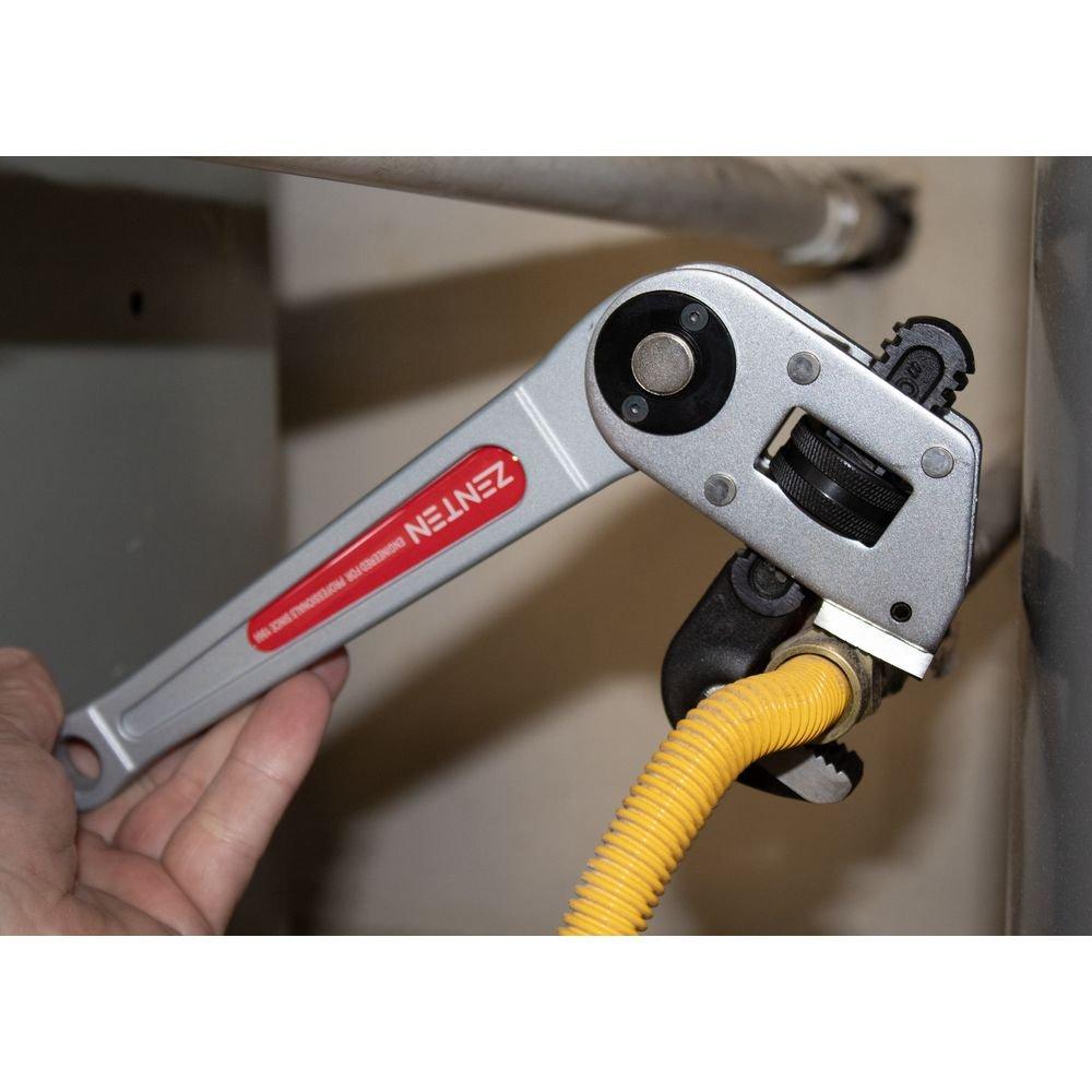 Self Locking Heavy Duty 10" Wrench with Jaw Capacity Up To 34mm 