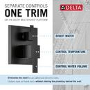 Delta Faucet Matte Black One Handle Single Function Shower System 