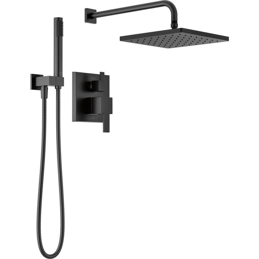 Delta Faucet Matte Black One Handle Single Function Shower System 