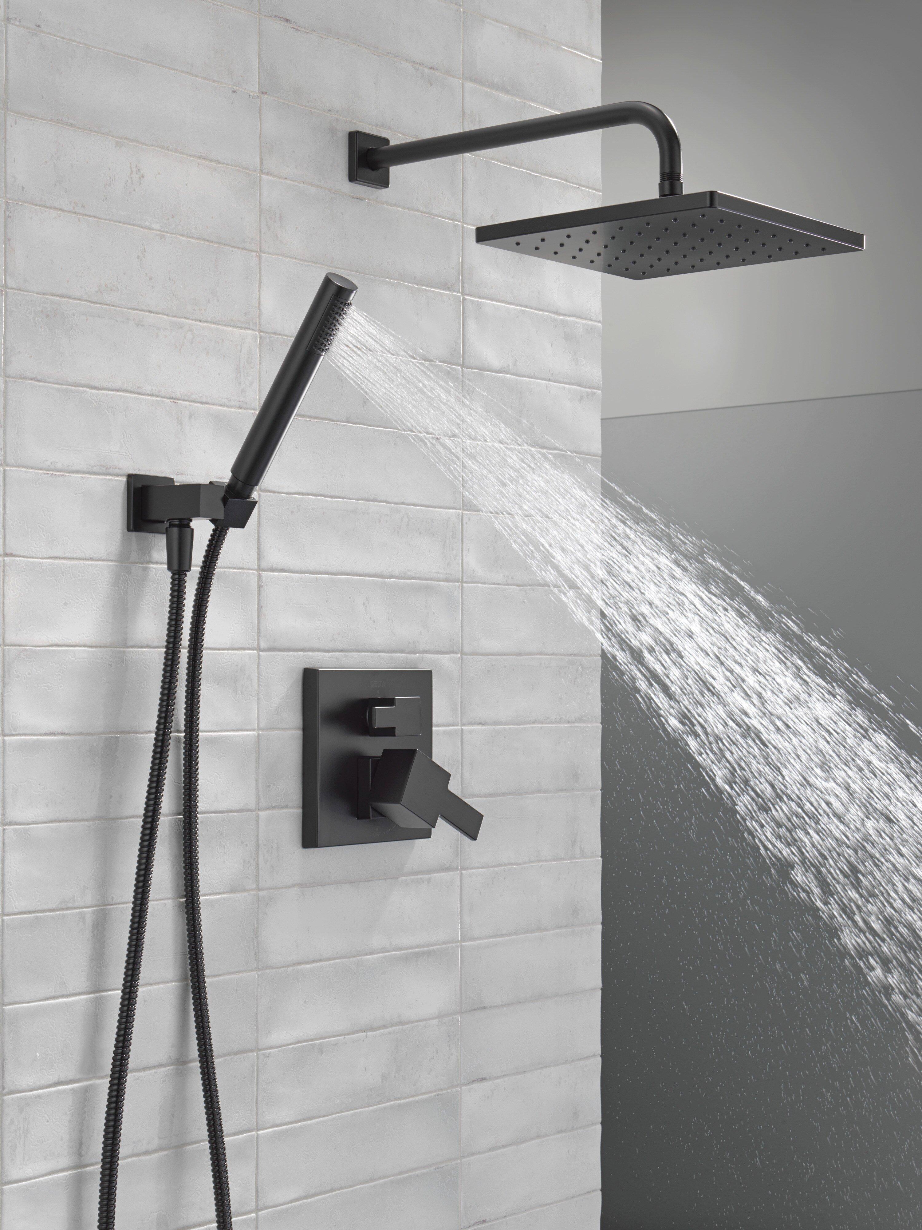 Delta Faucet Matte Black One Handle Single Function Shower System 