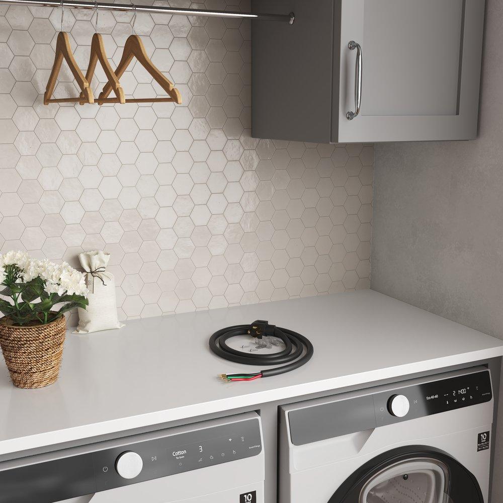 30 Amp 6 ft. 10/4 SRDT 125/250V Dryer Cord 