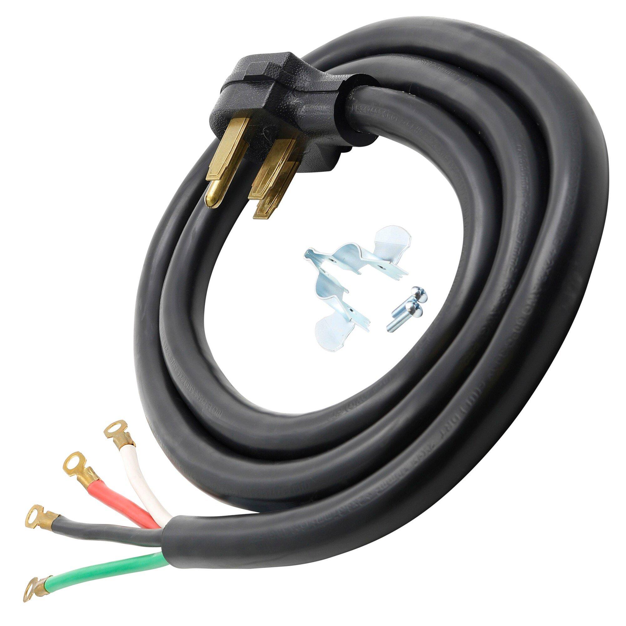 RAPTOR&reg; Black 40 Amp 8/2 & 10/1 SRDT 125V Range Cord 
