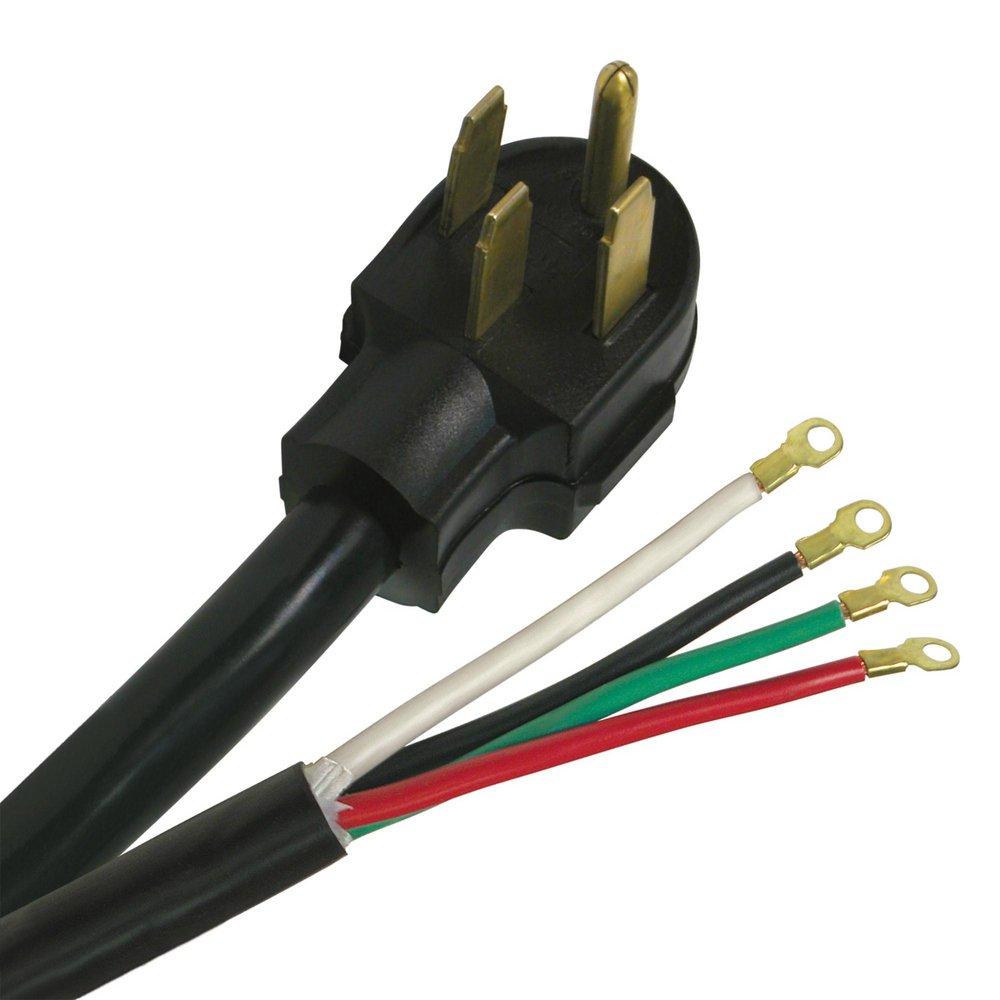 RAPTOR&reg; Black 40 Amp 8/2 & 10/1 SRDT 125V Range Cord 