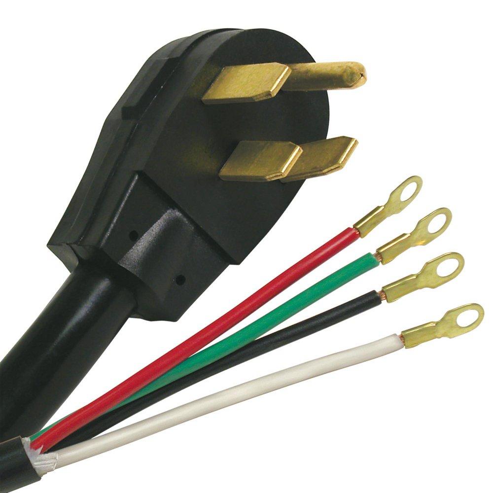 RAPTOR&reg; Black 50 Amp 6/2 & 8/2 SRDT 125/250V Range Cord 