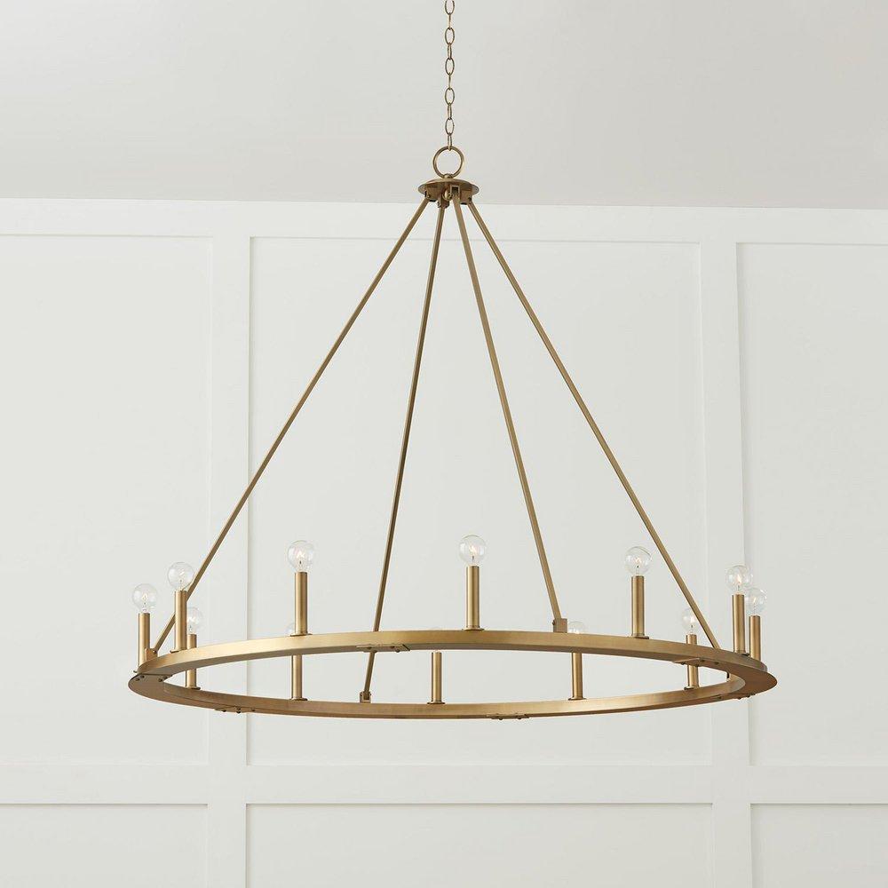 *CVR* 12-LIGHT RING CHANDELIER 