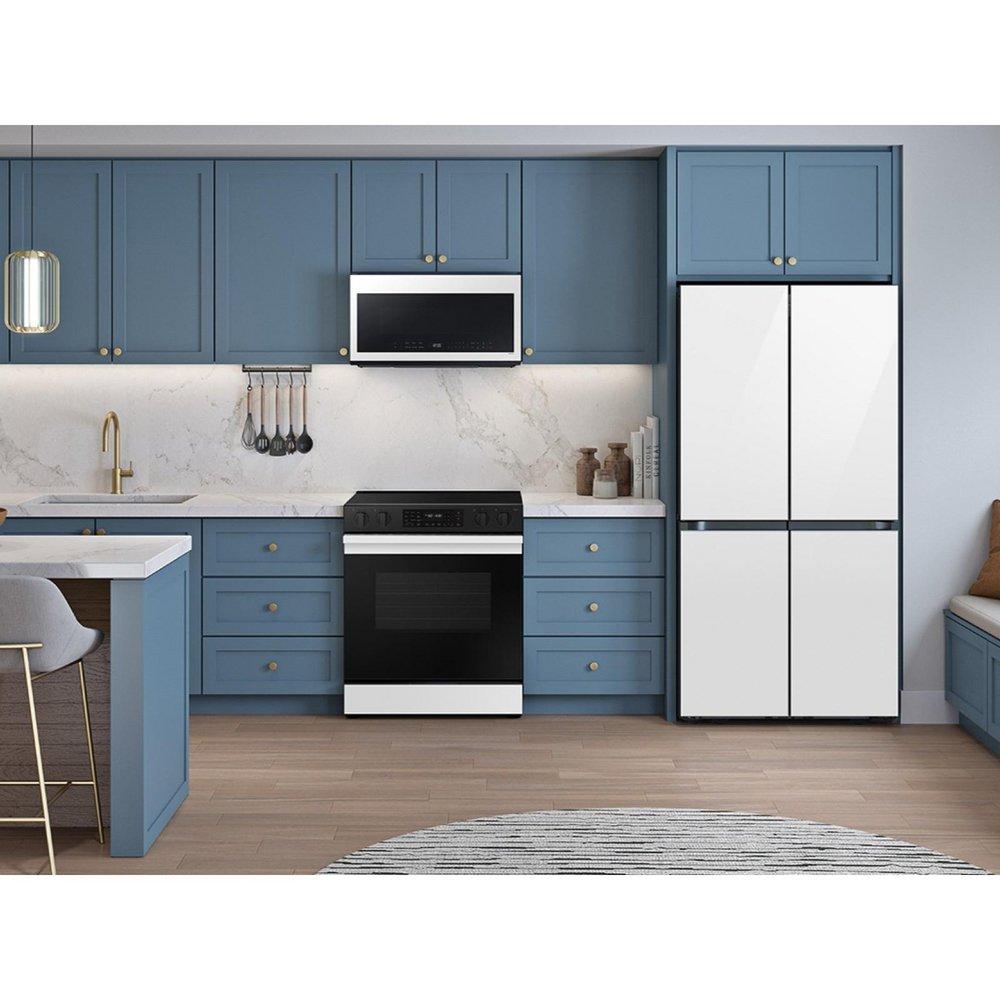 23 cu. ft. Bespoke 4-Door Flex Counter Depth Refrigerator with Beverage Center Panel Ready 