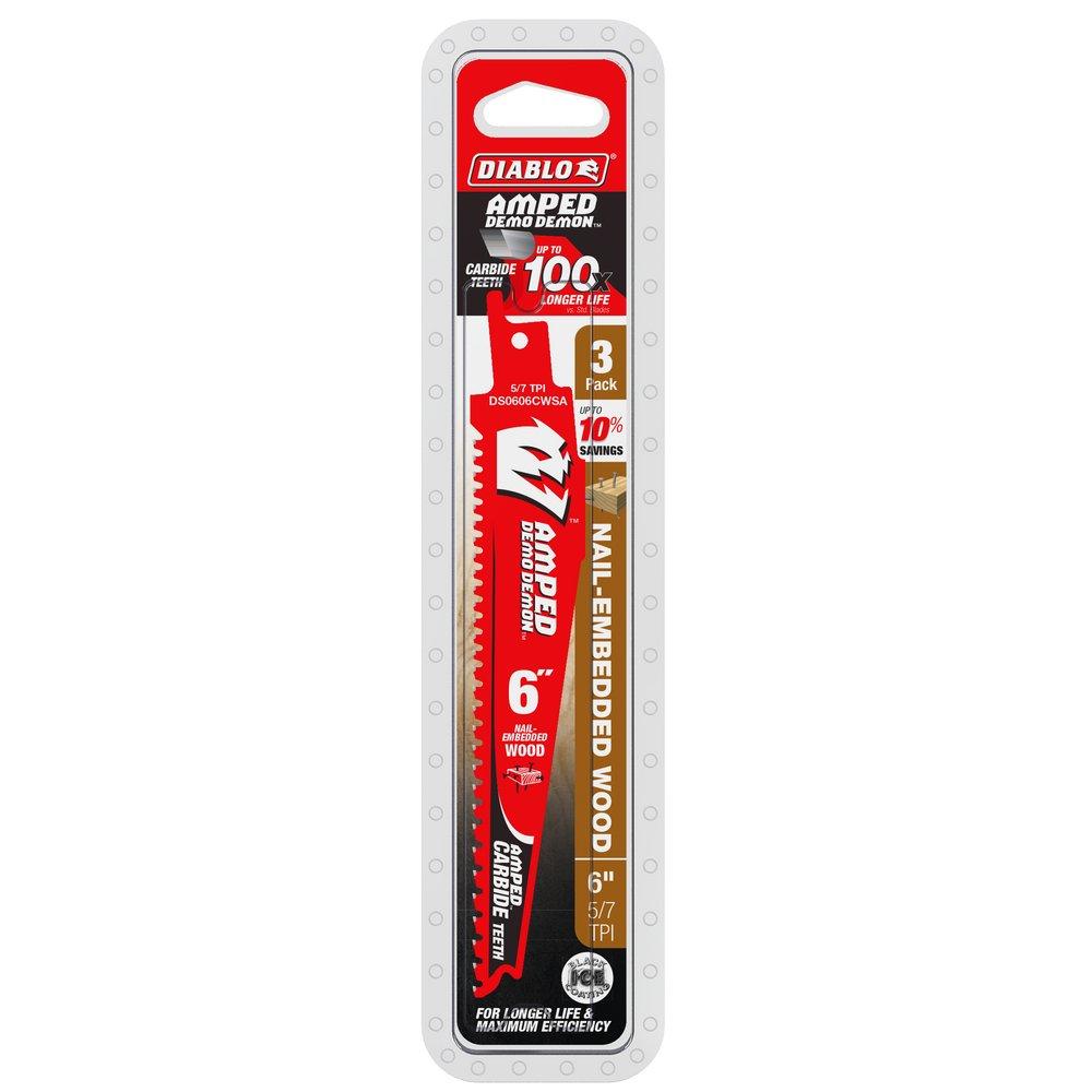 6 Tct Nail Emb Wood Amped 3Pk 
