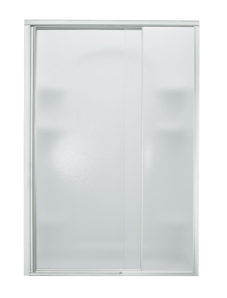 Sterling Silver 65-1/2 x 36 in. Framed Pivot Shower Door 