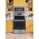 GE&reg; Stainless Steel 30 in. 5-Burner Electric Freestanding Range with No Preheat Air Fry 