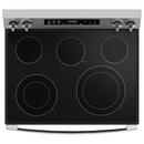 GE&reg; Stainless Steel 30 in. 5-Burner Electric Freestanding Range with No Preheat Air Fry 