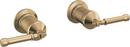 Wall Mount Tub Filler Handles in Champagne Bronze