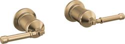 Wall Mount Tub Filler Handles in Champagne Bronze