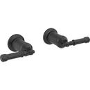 Wall Mount Bathroom Faucet Handle Kit-Lever in Matte Black 