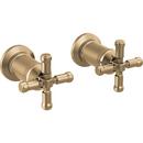 Cross Handles Kit for Wall Mount Bathroom Faucet in Lumicoat&reg; Champagne Bronze 