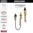 3 Hole Roman Tub with Hand Shower Rough-In Kit 