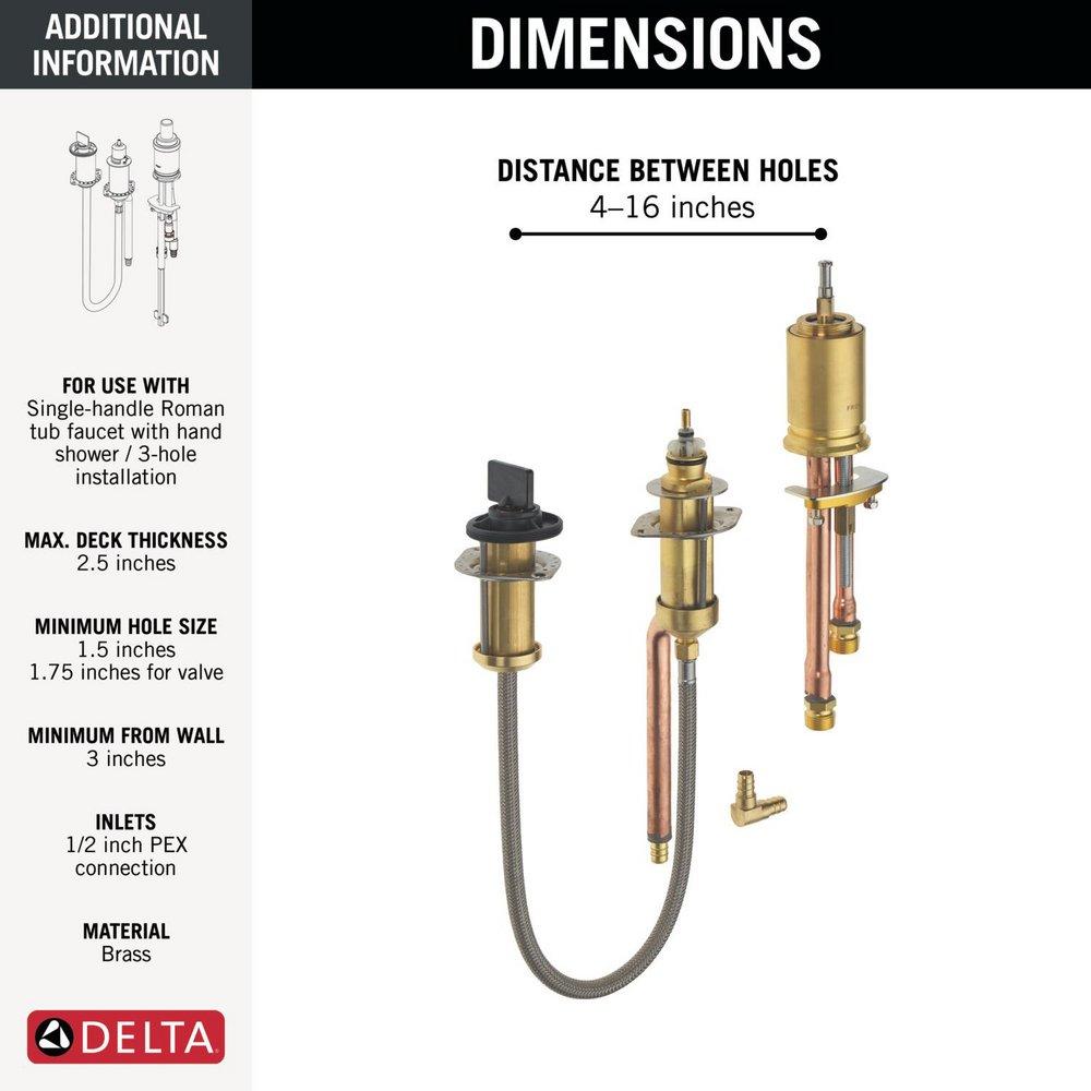 CCY 1HDL FLEX MNT W/ H/SHWR ROUGH 