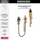 3 Hole Roman Tub with Hand Shower Rough-In Kit 