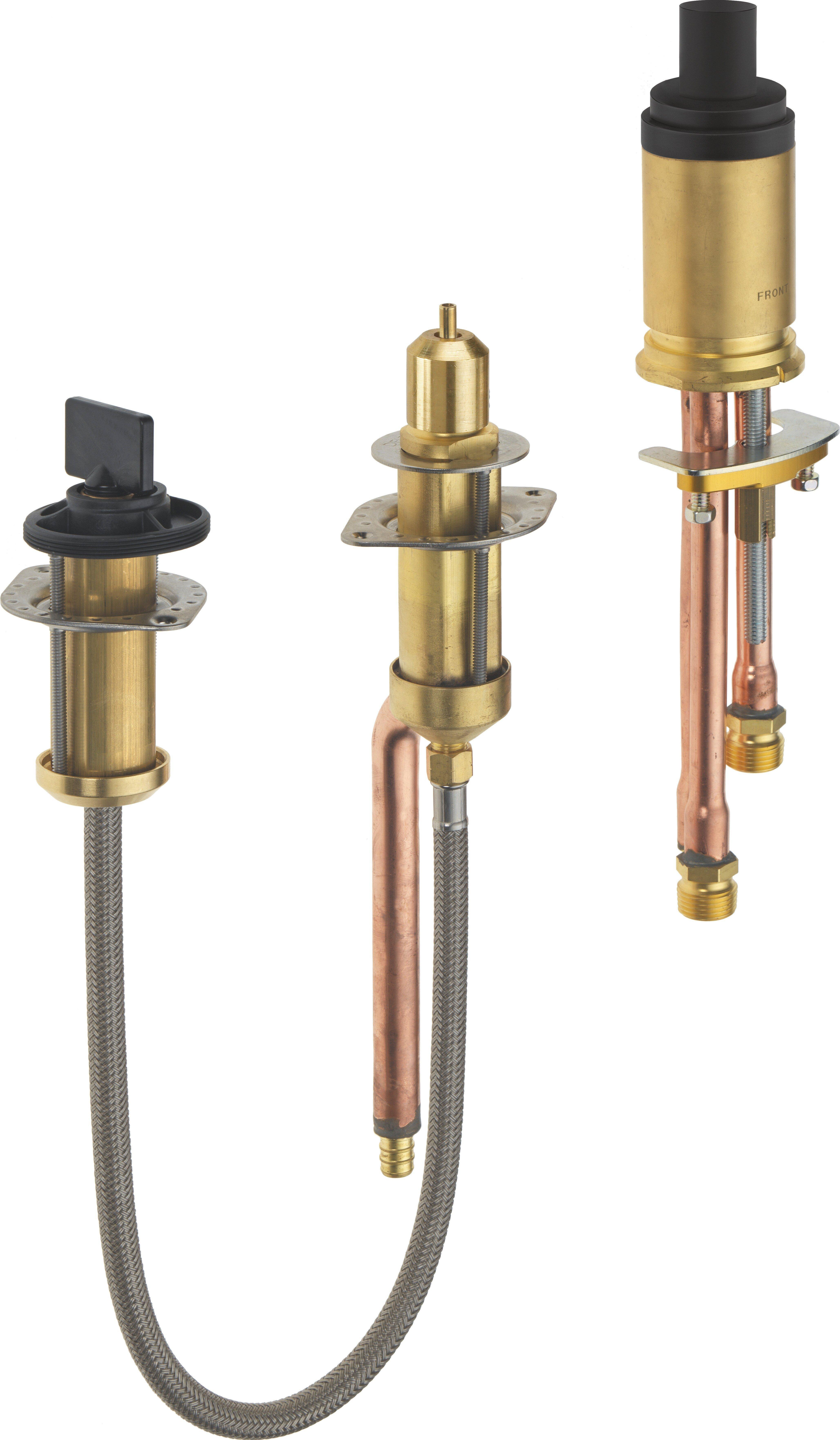 3 Hole Roman Tub with Hand Shower Rough-In Kit 