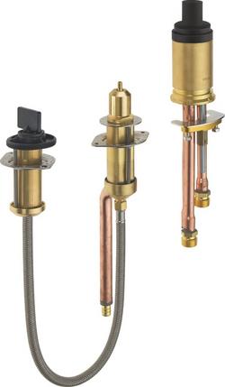 3 Hole Roman Tub with Hand Shower Rough-In Kit