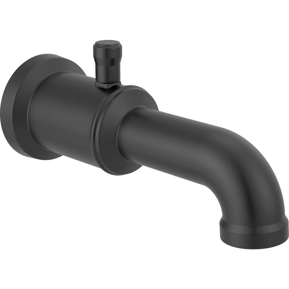 8-1/4 in. Diverter Tub Spout in Matte Black 