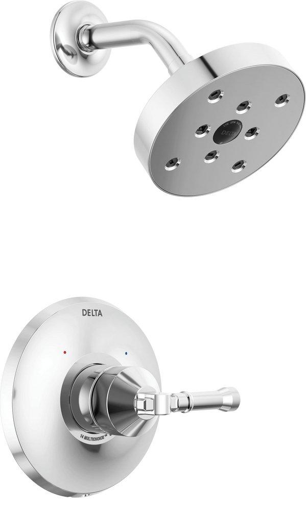 Delta Faucet Lumicoat Chrome One Handle Single Function Shower Faucet (Trim Only) 