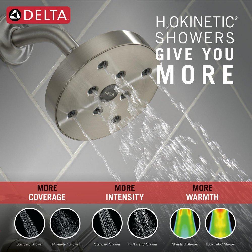 Delta Faucet Lumicoat Stainless One Handle Single Function Shower Faucet (Trim Only) 