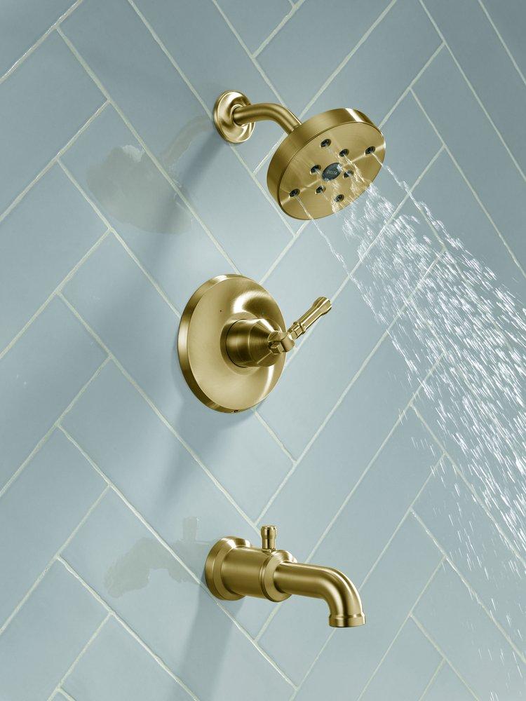 Delta Faucet Lumicoat&reg; Champagne Bronze One Handle Single Function Bathtub & Shower Faucet (Trim Only) 