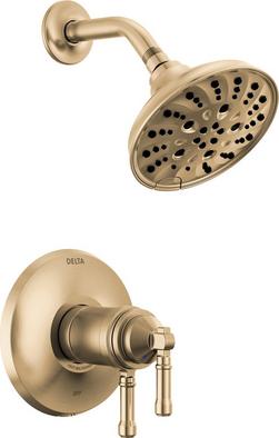 Two Handle Multi Function Shower Faucet in Lumicoat&reg; Champagne Bronze (Trim Only)