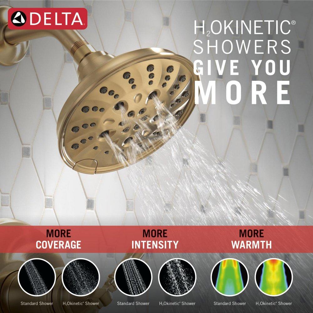 Delta Faucet Lumicoat Champagne Bronze Two Handle Multi Function Shower Faucet (Trim Only) 