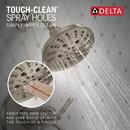 Delta Faucet Lumicoat Stainless Two Handle Multi Function Shower Faucet (Trim Only) 