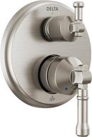 Delta Faucet Lumicoat Stainless Two Handle Pressure Balancing Valve Trim with Integrated Diverter 
