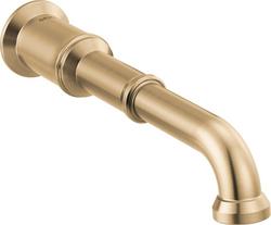 Two Handle Wall Mount Bathroom Sink Faucet in Lumicoat&reg; Champagne Bronze (Handles Sold Separately)